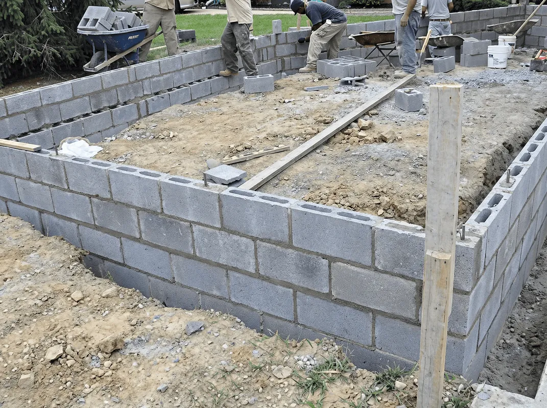 Professionals building a foundation with blocks in Tallahassee, FL